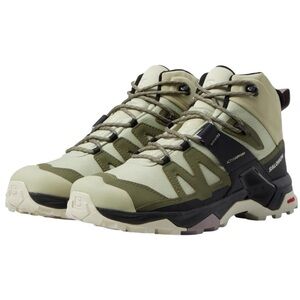 NWOB  Salomon Women's  X Ultra 4 Mid GTX Gore-Tex Green Hiking Boots, Size 7